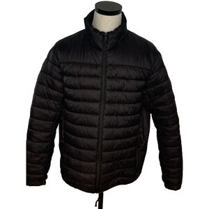 Hawke & Co Sport Performance Puffer Jacket Mens Large Black Lightweight